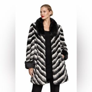 DENNIS BY DENNIS BASSO PLATINUM | Faux Fur (Black & White)